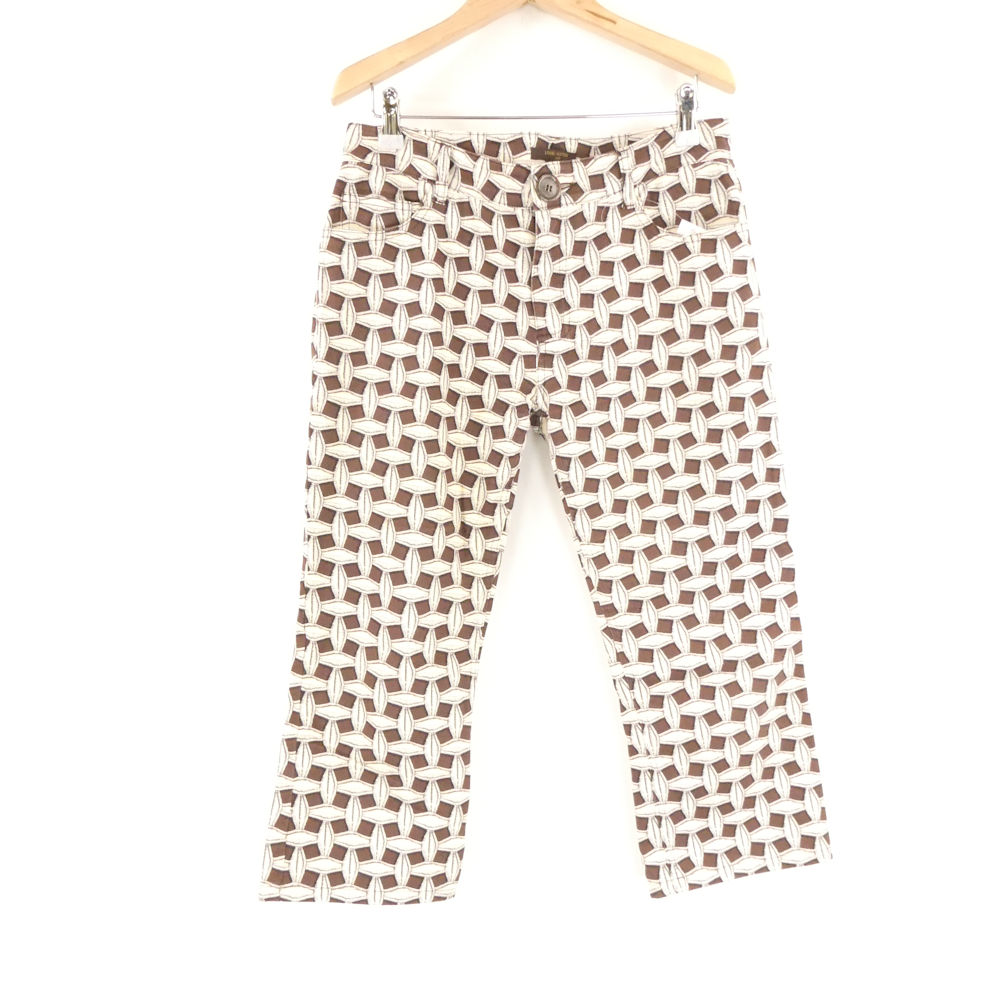 LOUIS VUITTON ルイヴィトン パンツ 38 Sサイズ相当 コットン他 総柄 ストレート 七分丈 レディース AD1697A88 【中古】 18,450円