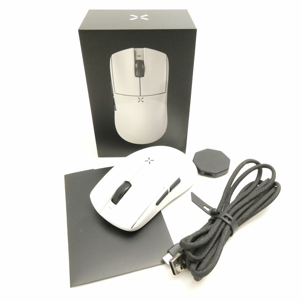 美品 HITSCAN 殴り付ける走査 HS-WM-HL8K-MW Hyperlight ワイヤレスゲーミングマウス 8K相応う 無線電話 有線 ゲーミング パソコン境界線の外側計器 HU1740 【中古】