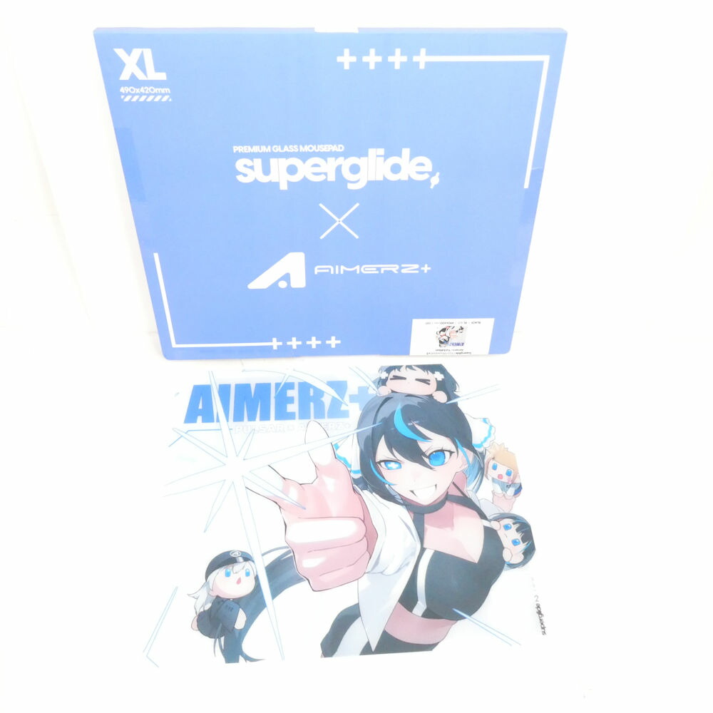 美品 Pulsar Gaming Gears パルサー Superglide v2 Aimerz+ Yui Edition ゲーミング ガラスマウスパッド 490×420粍 XL 制限事項現実500枚 FPS e運動競技 パソコン HU1747 【中古】