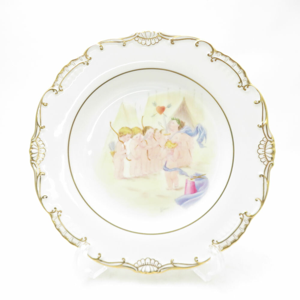 美品 MINTON ミン米トン Cupid and Child Studies 「Young Soldiers」 お皿 制限事項50枚 お皿 滅多に無い レア 絵皿 エンジェル SC10812S2 【中古】