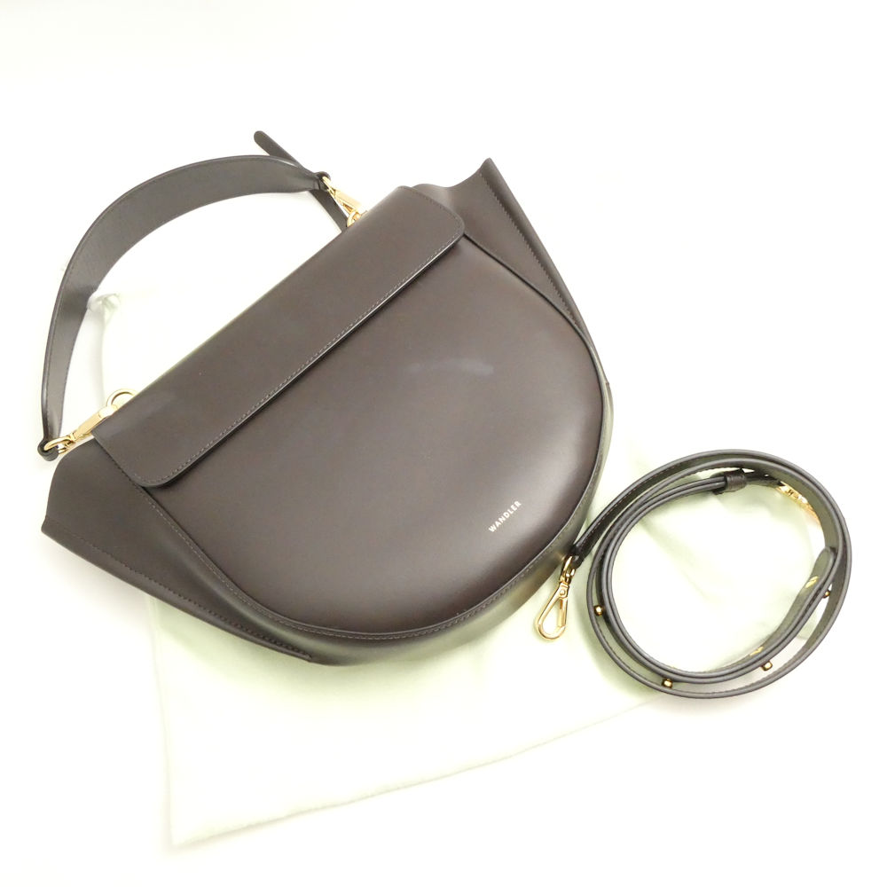 美品 WANDLER ワンドラー ホルテンシア 2WAYバッグ ミディアム ハンド ショルダー レディース AM8573A44 【中古】