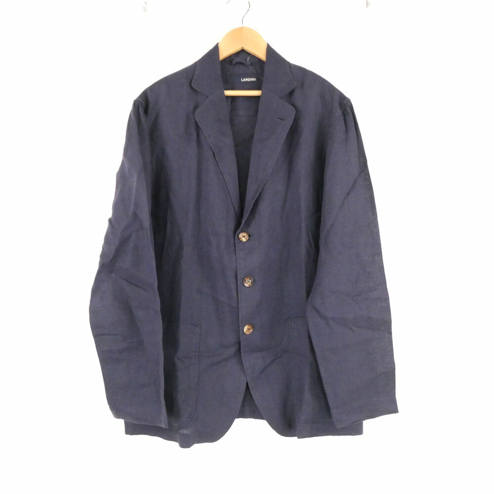 美品 LARDINI ラルディーニ JMAMA EEC741 上衣 M リネン100% 麻 シングル 3B アウター メンズ 金4331A54 【中古】