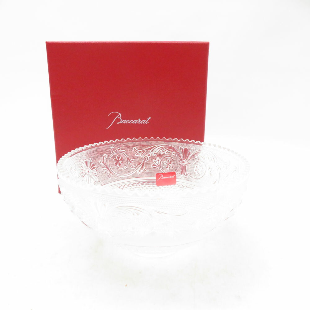 未当て嵌める Baccarat バカラ アラベスク スモールどんぶり鉢 1点 12糎一皿 小皿 深皿 SC10917X1 【中古】