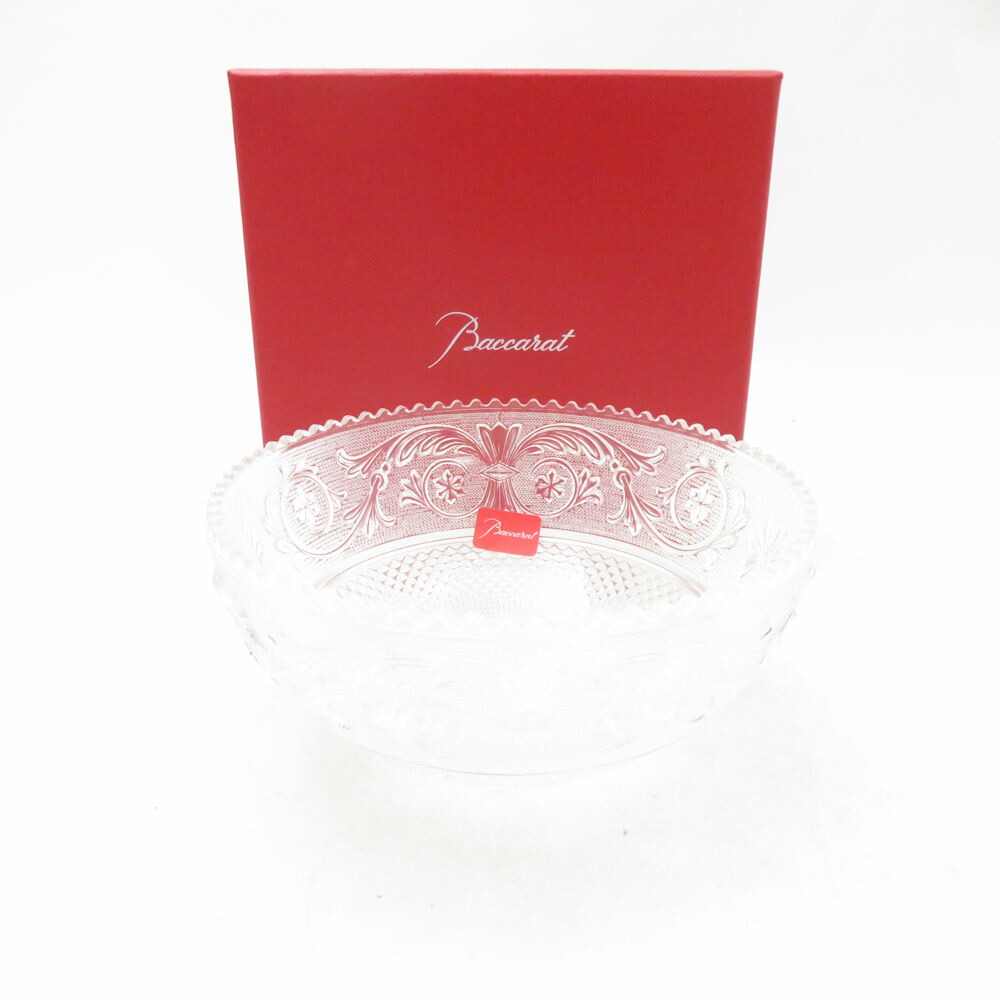 未当て嵌める Baccarat バカラ アラベスク スモールどんぶり鉢 1点 12糎一皿 小皿 深皿 SC10918X1 【中古】