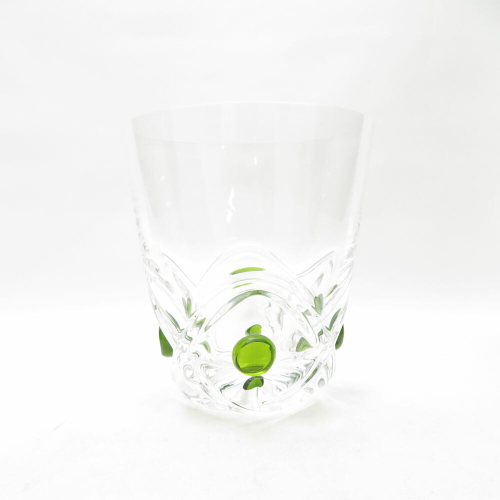 LALIQUE ラリック フロリダ州 タンプラー 鍵を掛ける水呑み 大 緑であること点点 緑 SC11018L2 【中古】