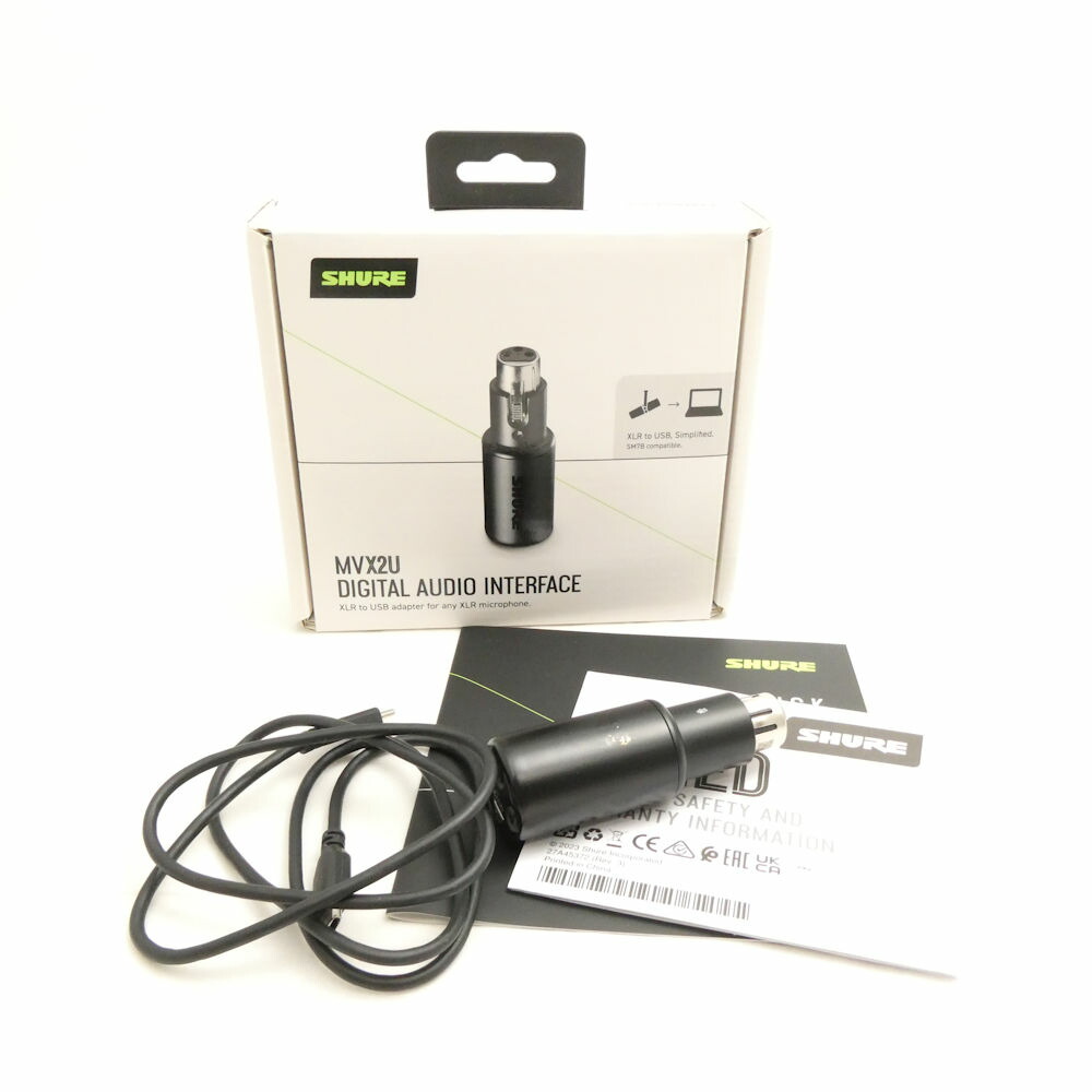 美品 SHURE シュア MVX2U MVX2U DIGITAL AUDIO INTERFACE デジタルオーディオインターフェース HM1014 【中古】