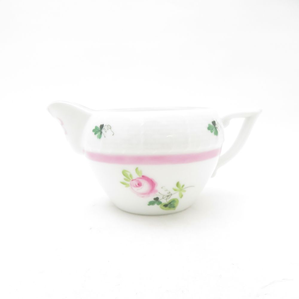 美品 Herend ヘレンド ウィーンのローズサクラ色 VRH-X4 649 クリーマー 薔薇 皮膚軟化剤 乳汁 ポット ジャグ SU14241B2 【中古】