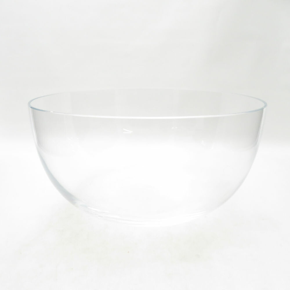 美品 Holmegaard ホルム差し固める MINIMA SALAD ミニマ サラダ菜どんぶり鉢 マウスブローガラス 24糎 3,700ml 大鉢 北欧 デンマーク王国製 SU14196B3 【中古】
