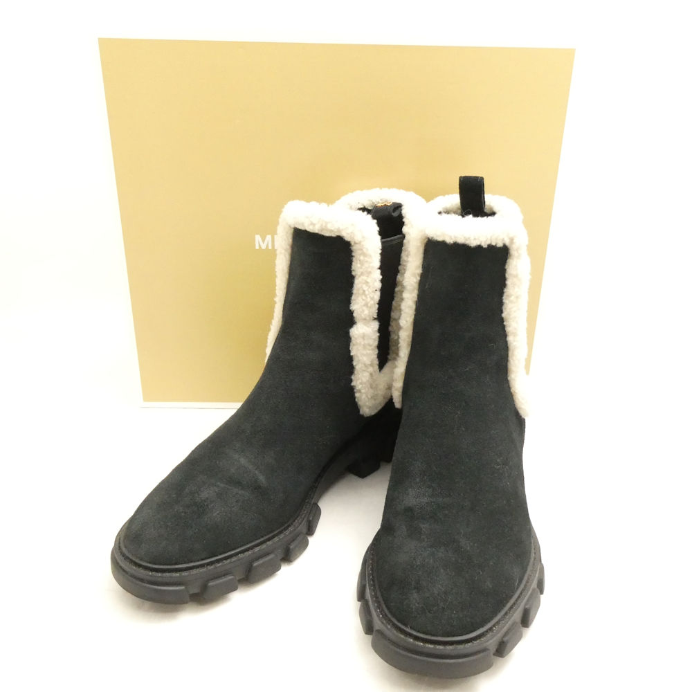 美品 MICHAEL KORS マイケル授業計画 FLAT RIDLEY BOOTIE ブーティ ブーツ 7.0 24珊好いかげんに ラバーソール シューズ 靴 レディース レディース 金4452A6 【中古】