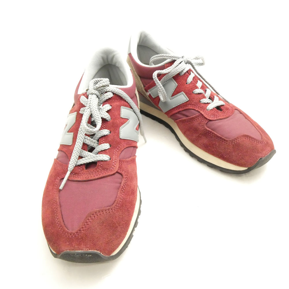 美品 newbalance ニュー平衡にする M730UKF BURGUNDY スニーカー USA8.5D 40周年不死化 記念日 AM8845 【中古】