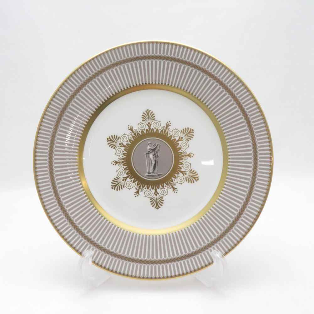 未当て嵌める WEDGWOOD ウェッジウッド アンセミオン 薄墨色 中皿 23珊一皿 金彩 連合王国 SU14338H2 【中古】