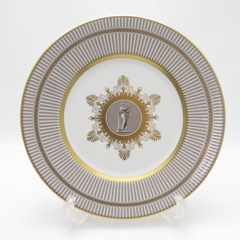 未当て嵌める WEDGWOOD ウェッジウッド アンセミオン 薄墨色 中皿 23珊一皿 金彩 連合王国 SU14339H2 【中古】