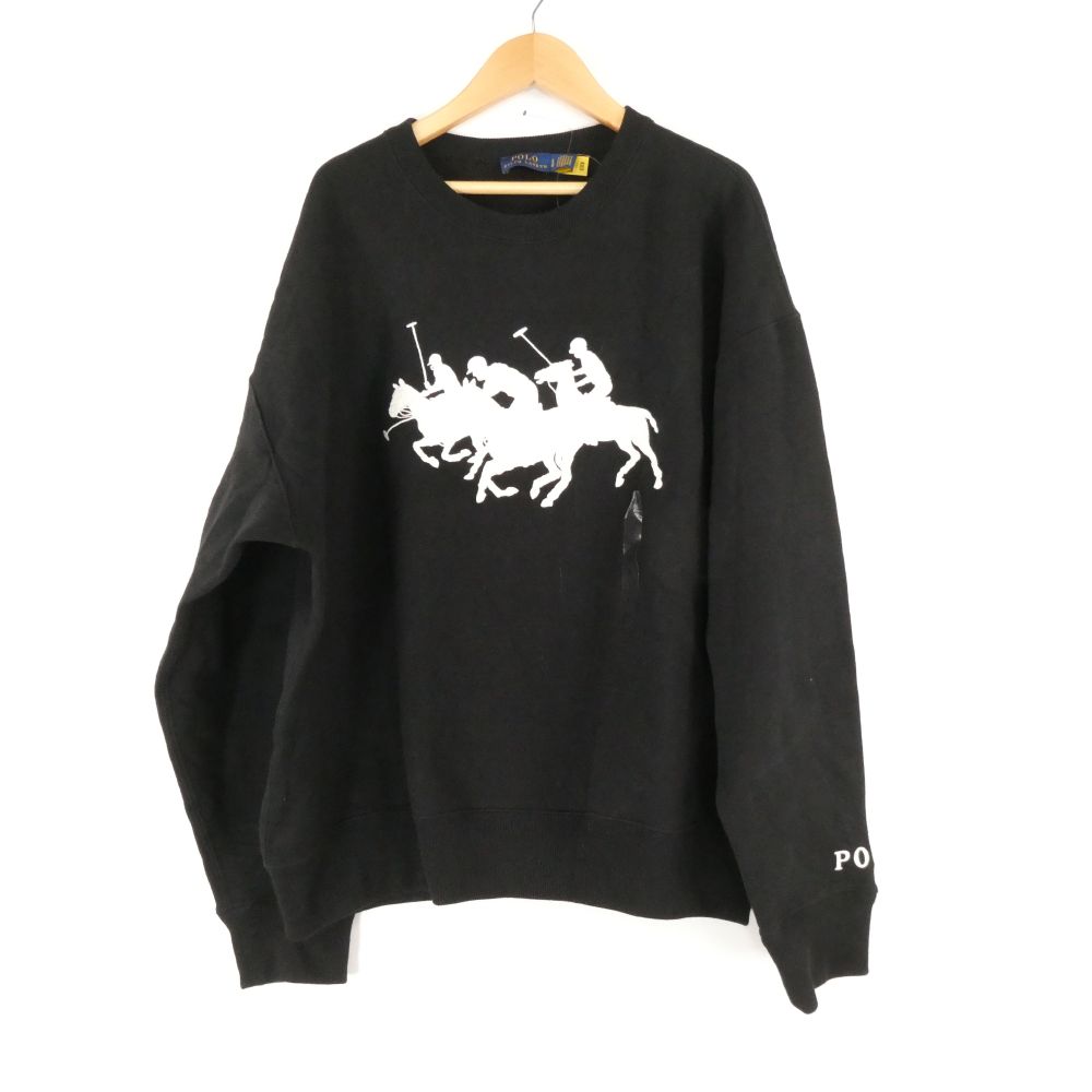 美品 Polo Ralph Lauren ポロラルフローレン 流汗 L 綿織物 ポリエステル トリプルポニー 長袖 レディース AN3379A27 【中古】