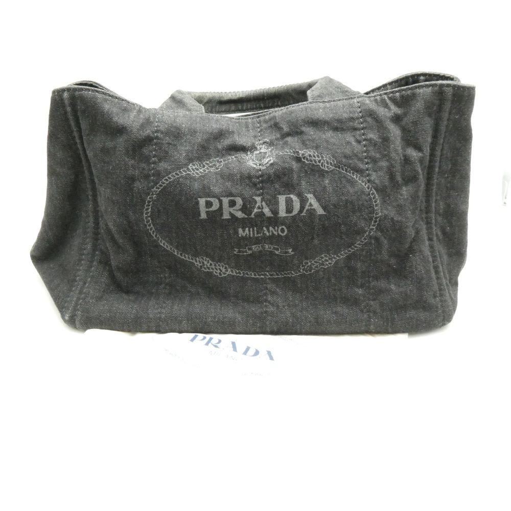美品 PRADA プラダ カナパ ハンドバッグ デニム Mサイズ B2642B レディース AO4241W1 【中古】｜reMOVE 店