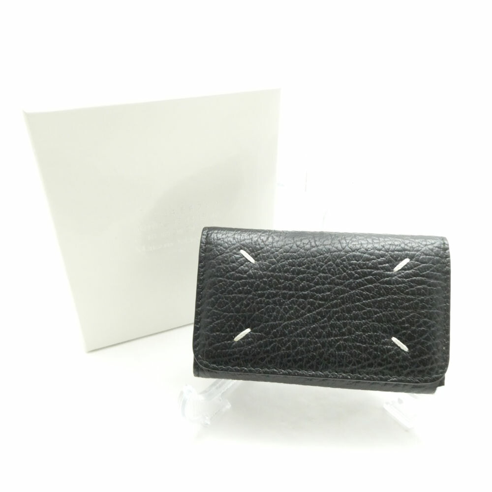 美品 Maison Margiela メゾンマルジェラ SA3UA0001 P4455 4ステッチ キーケース 牛革 6連 レザー小物 エンボス キーリング AC1892 【中古】|reMOVE 店