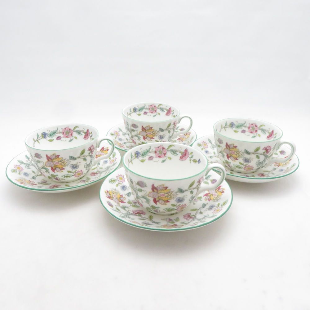 未使用 MINTON ミントン ハドンホール カップ&ソーサー 4客 セット コーヒー ティー SN561X1 【中古】|reMOVE 店