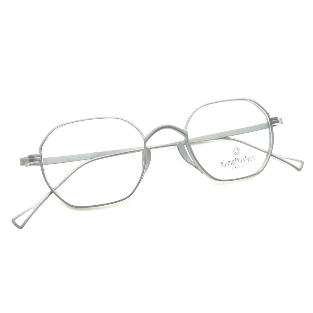 未使用 KameManNEN カメマンネン KMN 9917 眼鏡 47□21-145 オクタゴンフレーム MBK マットブラック AD2275 【中古】｜reMOVE 店