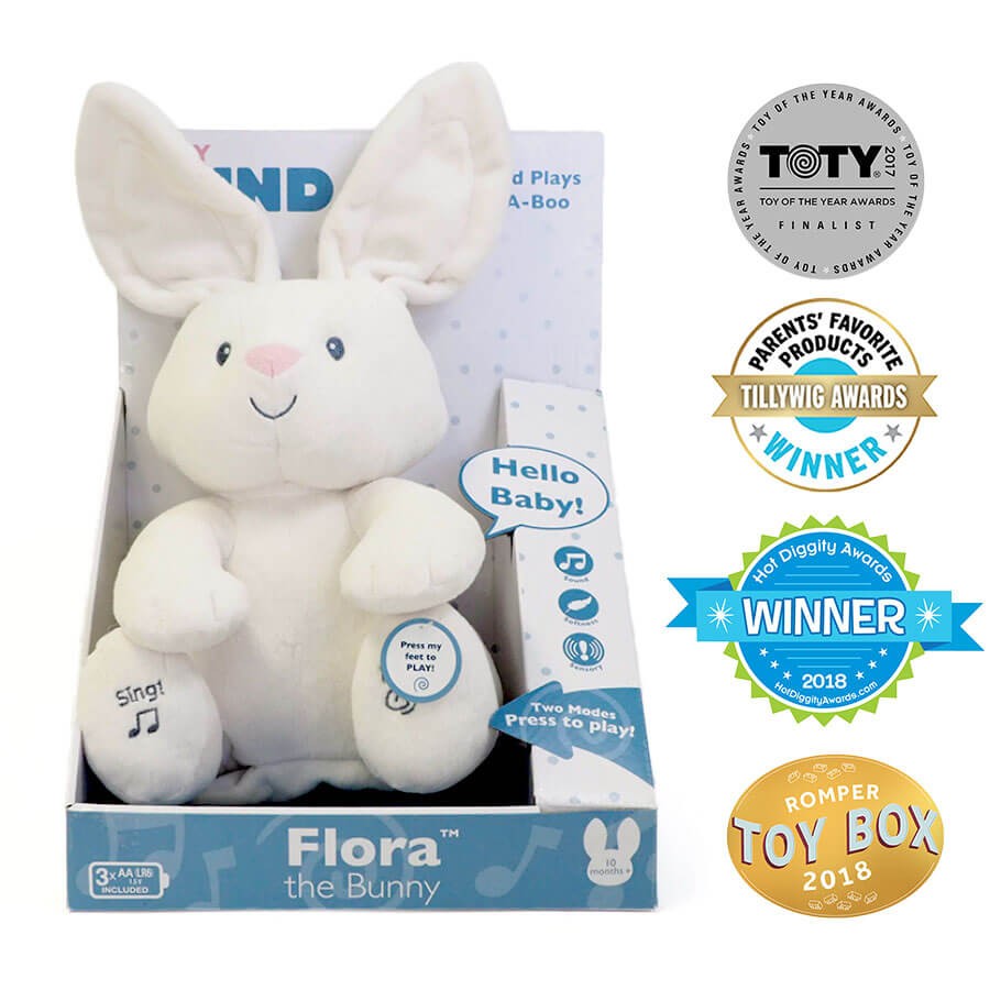 楽天市場 フローラ バニー Animated Flora Bunny Babygund ベビーガンド 動くぬいぐるみ ダンシングぬいぐるみ 喋る 歌う 乳幼児からok 音楽 英語 電動 うさぎ ウサギ ラビット Rabbit ぬいぐるみ いないいないばあgund社認定 日本正規総代理店