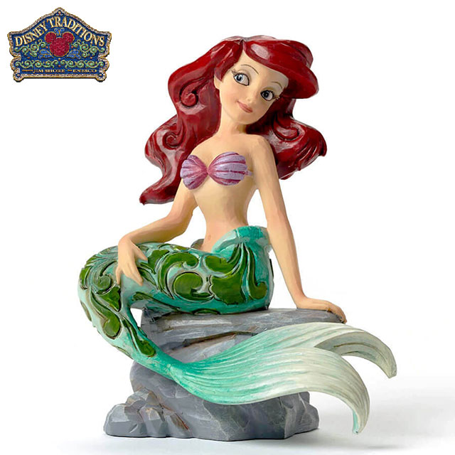 アリエル A Splash of Fun【Disney Traditions】ディズニー フィギュア 置物 JIM SHORE ジムショアー リトル・マーメイド 彫像 木彫り風 インテリア ギフト プレゼントEnesco社認定 日本正規総代理店 #4023530画像