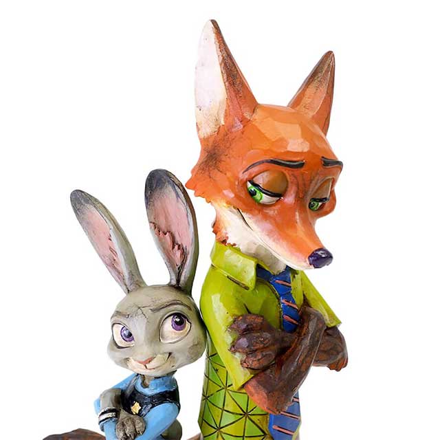 楽天市場 ズートピア ジュディ ニック Zootopia Judy And Nick Disney Traditions ディズニー フィギュア 置物 Jim Shore ジムショアー 彫像 木彫り風 インテリア ギフト プレゼントenesco社認定 日本正規総代理店 Renaissance Gift