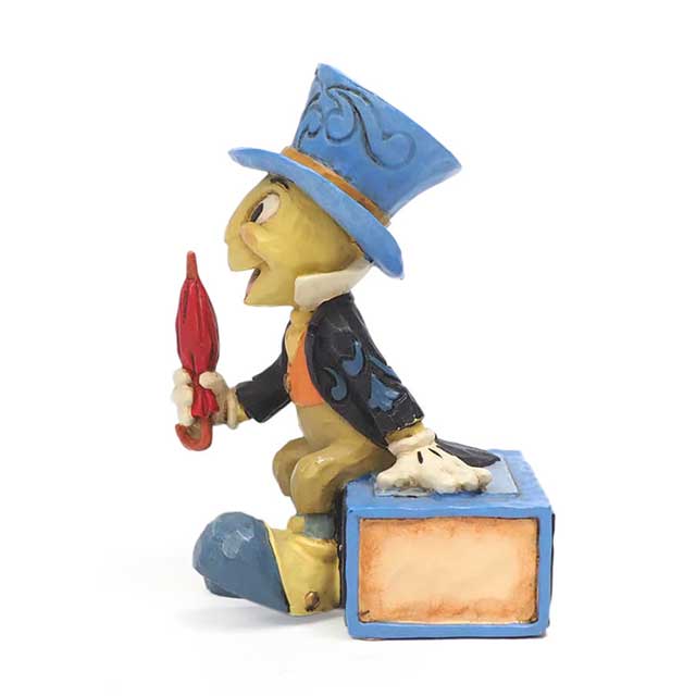 クーポン配布中 交換無料 取寄せ ディズニー Disney ピノキオ ジミニークリケット Jiminy Cricket スタチュー 置物 エネスコ フィギュア 人形 彫刻 Enesco 並行輸入品 Disney Traditions Pinocchio 65th Anniversary And Statue グッズ ストア プレゼント