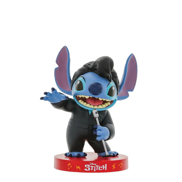 ブラックレザー エルヴィス スティッチ【Grand Jester Studios】ディズニー フィギュア 置物 リロ・アンド・スティッチ Stitch インテリア ギフト プレゼントEnesco社認定 日本正規総代理店 #6016712画像
