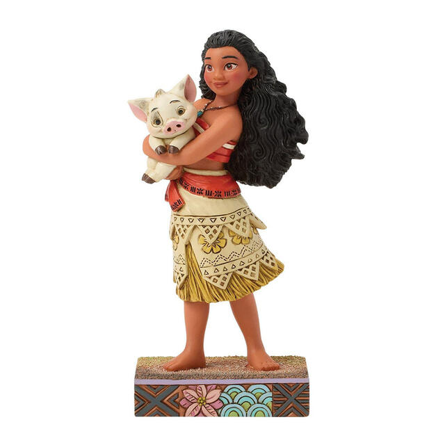 モアナ ホールディング プア Moana【Disney Traditions】 ディズニー フィギュア 置物 モアナと伝説の海 プリンセス JIM SHORE ジムショアー 彫像 木彫り風 インテリア ギフト プレゼント Enesco社認定 日本正規総代理店 #6016893