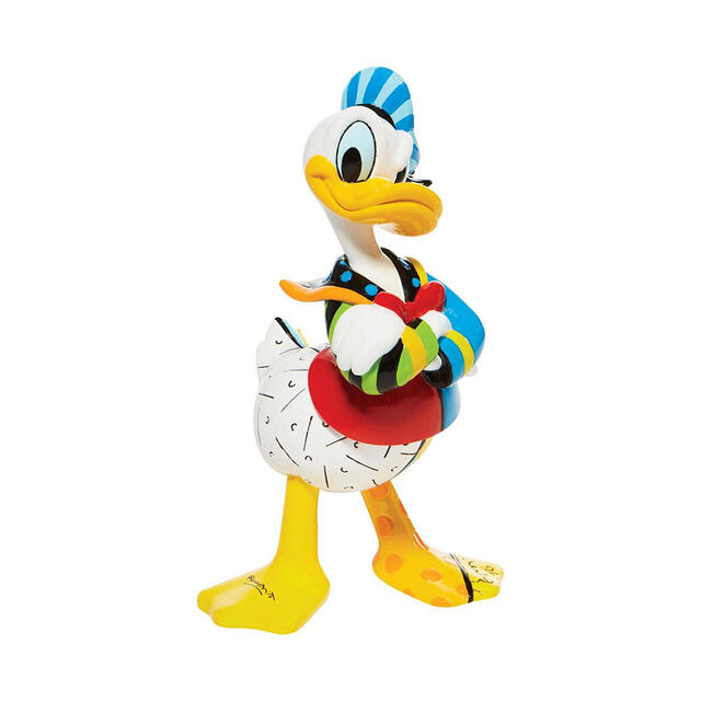 ドナルドダック スタンディング【Disney by BRITTO】 ディズニー ロメロ・ブリット フィギュア 置物 インテリア ギフト プレゼント お祝い カラフル 鮮やか 派手 かわいい ドナルドEnesco社認定 日本正規総代理店 #6008527｜Renaissance Gift