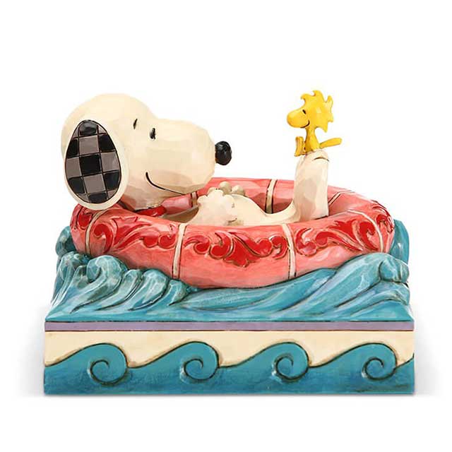 楽天市場 スヌーピー ウッドストック フローティ Peanuts Jim Shore ピーナッツ ジムショア スヌーピー ウッドストック Snoopy フィギュア 置物 彫像 木彫り風 インテリア ギフト プレゼント プール 海 夏 サマー Woodstockenesco社認定 日本正規総代理店