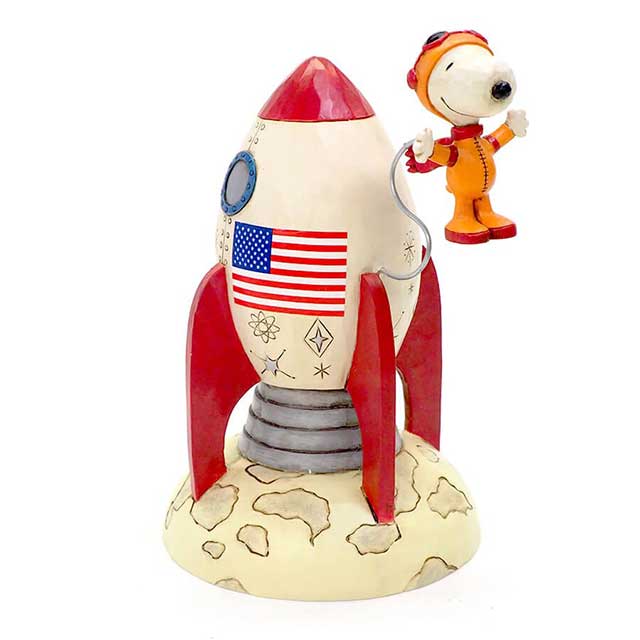 ラッピング不可 適切な価格の 送料無料 スヌーピー アストロノーツ Peanuts Jim Shore Peanuts ピーナッツ キッズ ジムショア The Snoopy フィギュア 置物 彫像 木彫り風 インテリア ギフト プレゼント 宇宙 宇宙飛行士 ロケット Enesco社認定 日本正規総代理店