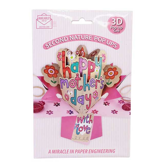 楽天市場 ポップアップカード ハッピー マザーズデー レタリング Second Nature グリーティングカード 飛び出す メッセージカード 3d 立体的 Pop Up Card 母の日 お母さん ママ 正規代理店 Mpop004 Renaissance Gift