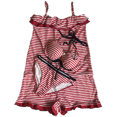 OCEAN PACIFIC（オーシャンパシフィック）_レディース_水着_２点セット【レッド(RD)】_523815