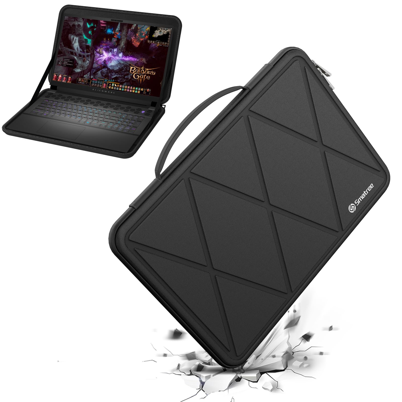Smatree ハードEVA保護スリーブケース 18インチ Alienware m18 ゲーミングノートパソコンとAlienware m18 R2 ゲーミングノートパソコンに対応 防水ハードケース 18インチDellゲーミングノートパソコン用 360度耐衝|RENEW