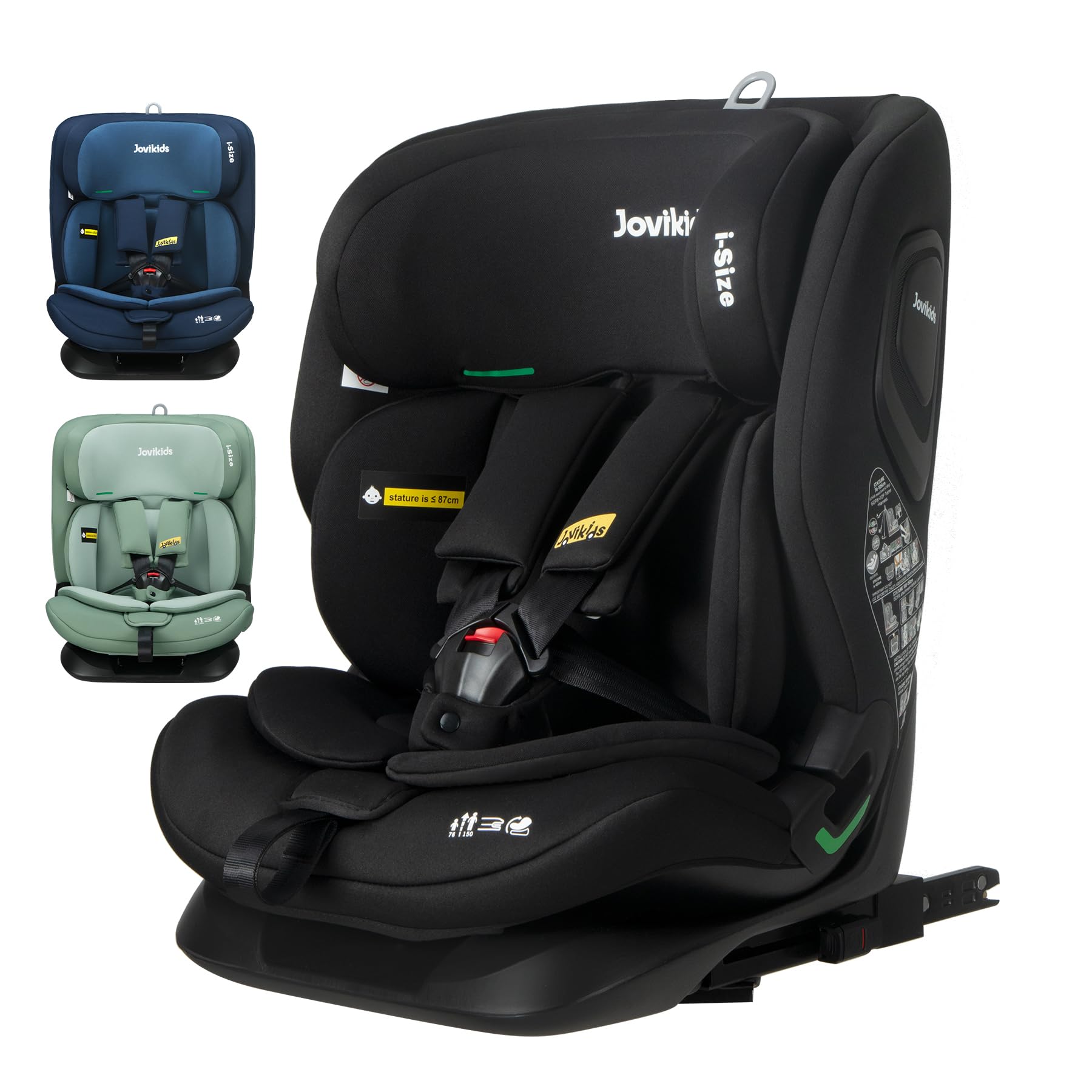 Jovikids i-Size チャイルドシート 360度回転 Amazon | Jovikids チャイルドシート ISOFIX、 0か月~12歳頃 360
