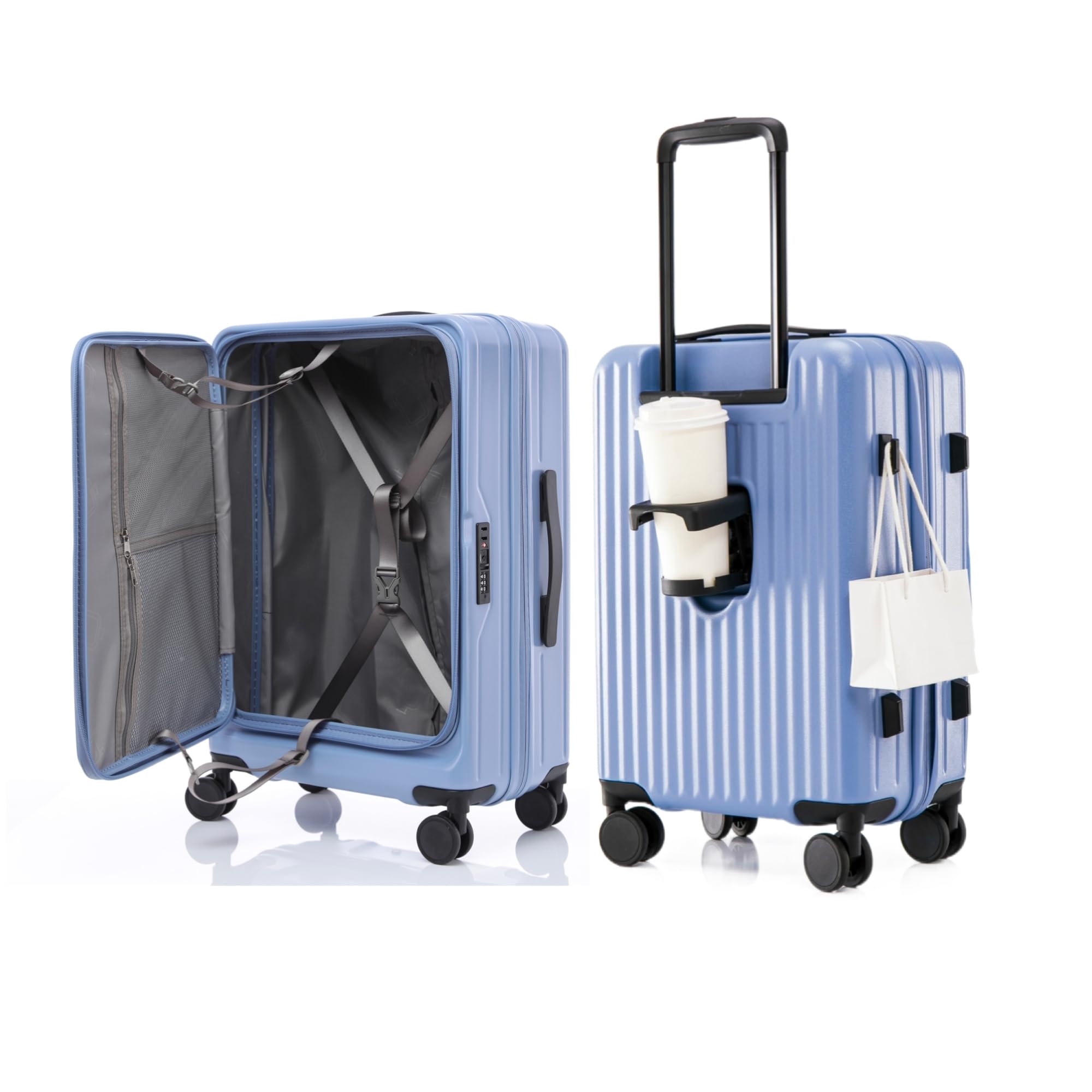 Yuweijie キャリーケース　ブルー　85L 楽天市場】[Yuweijie] スーツケース キャリーケース 片開き 拡張機能