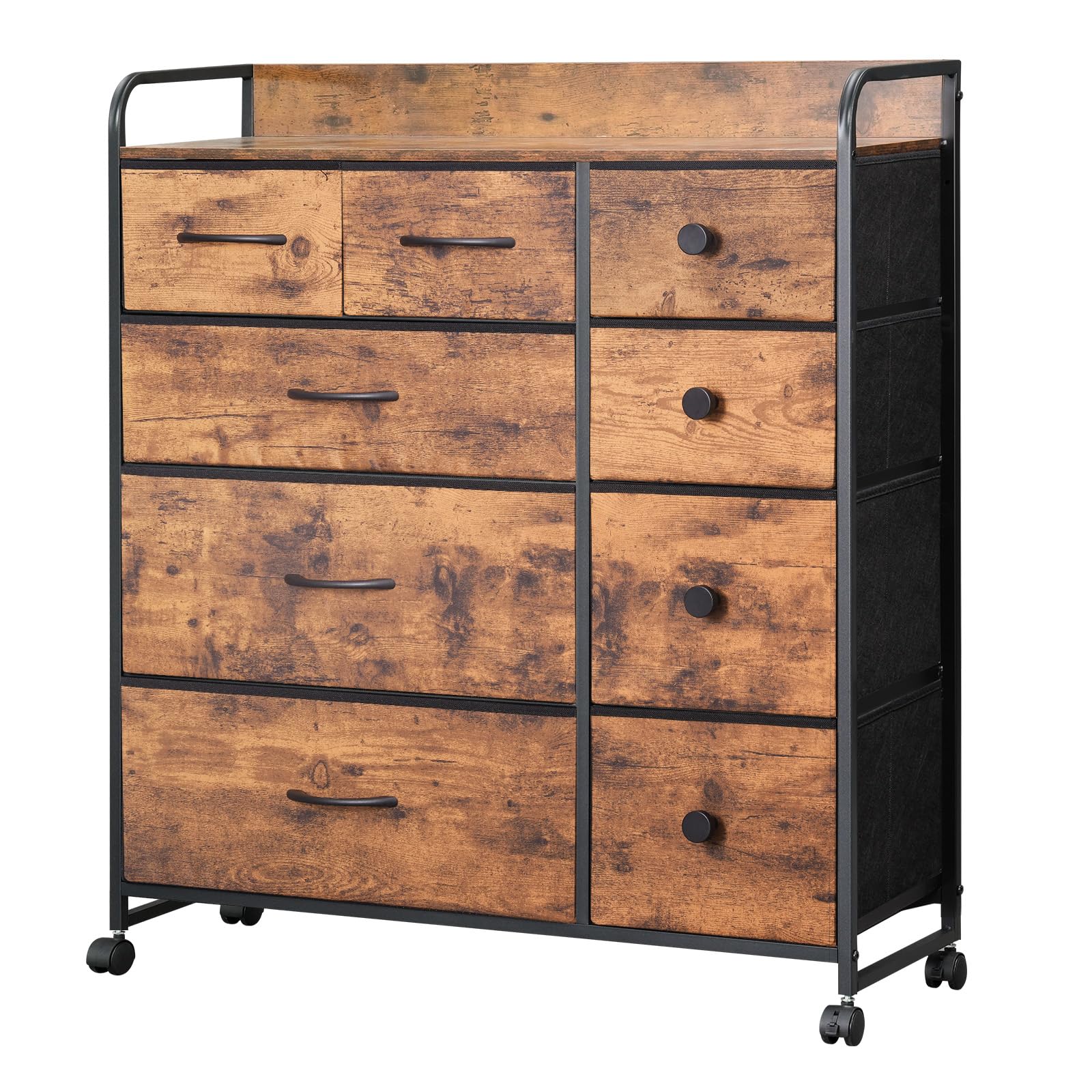 タンス 布製 引き出し 洋服 リビング収納 簡単組立 多機能 転倒防止 4段9杯 楽天市場】YeTom タンス チェスト 4段9杯 収納 おしゃれ キャスター