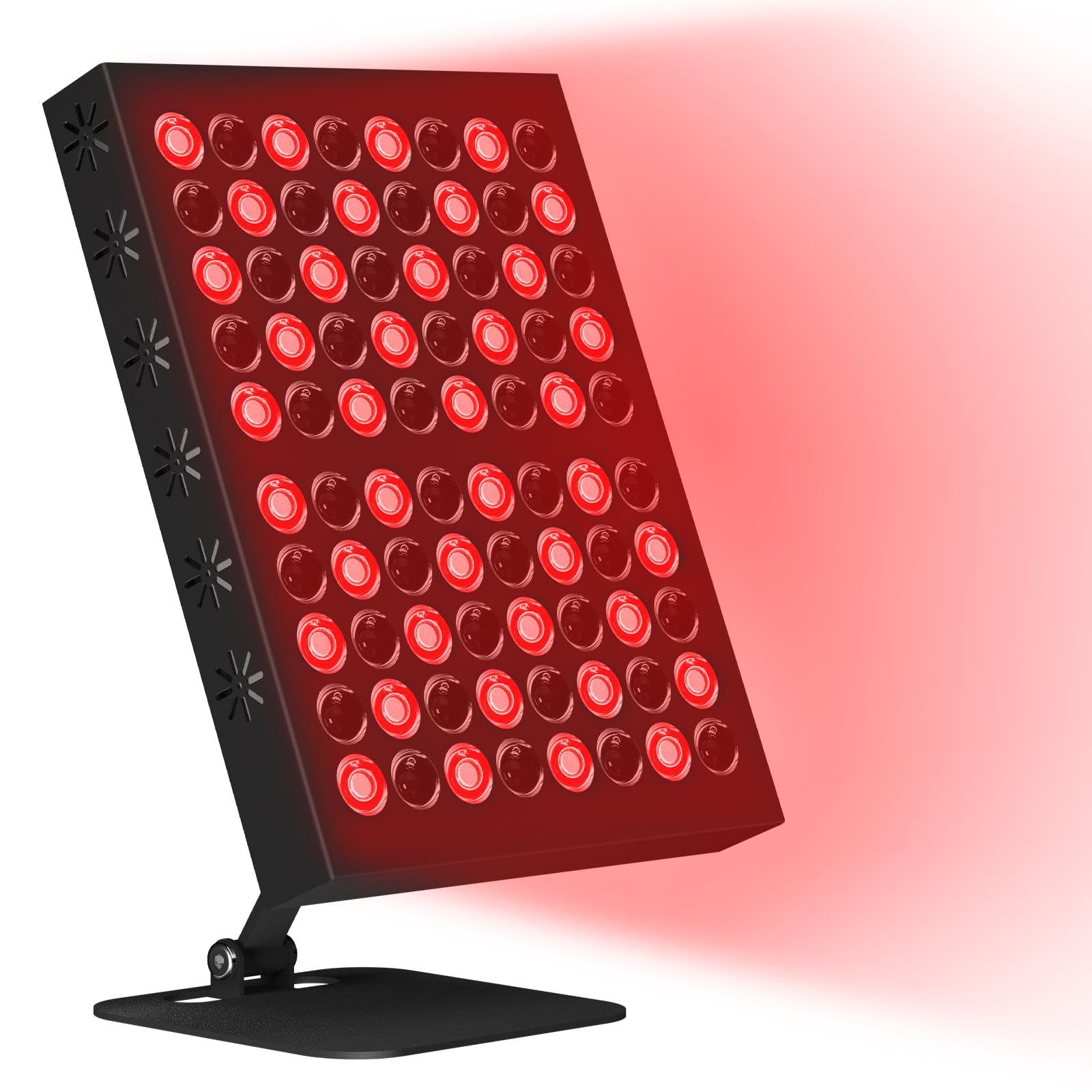 赤外線LEDパネル、80LEDs近赤外線ライトパネル(62W)、660nmの赤光と850nmの近赤外線光LEDパネル、明るさや角度など調節可能なLEDレッドライトパネル|RENEW