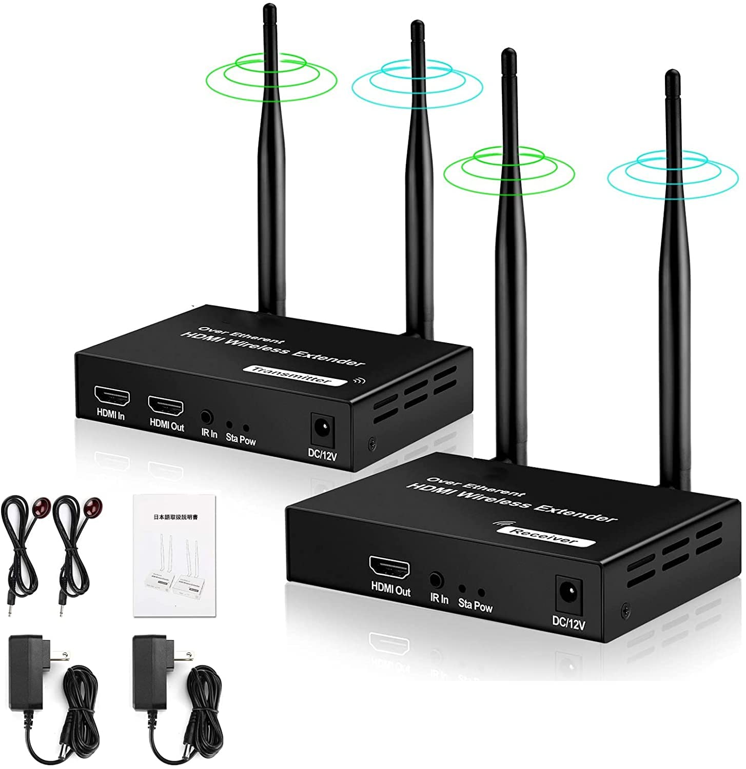 ワイヤレスHDMI❤️無線 HDMI の送信機と受信機、BEQOOL 1080P Amazon | ワイヤレスhdmi無線 HDMI の送信機と受信機、BEQOOL