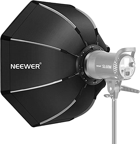 Neewer 65cm/26inch八角形ソフトボックス 折りたたみ式 ボーエンズマウントスピードリング、キャリングケース付き Neewer CB60 CB100 CB150 バージョン4 S101-300W/400Wと他のBowensマウントライトに対応