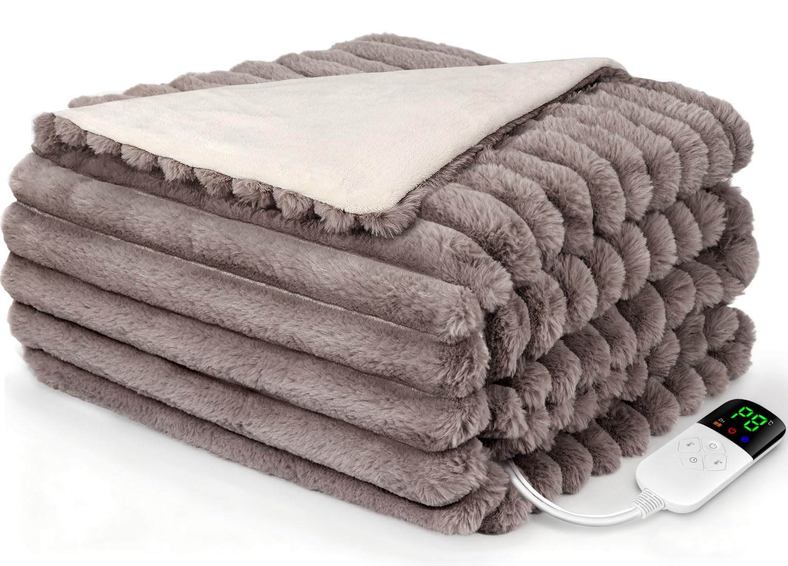 楽天市場】電気毛布掛け敷き兼用188x130cm【極上の肌触り&ラビット