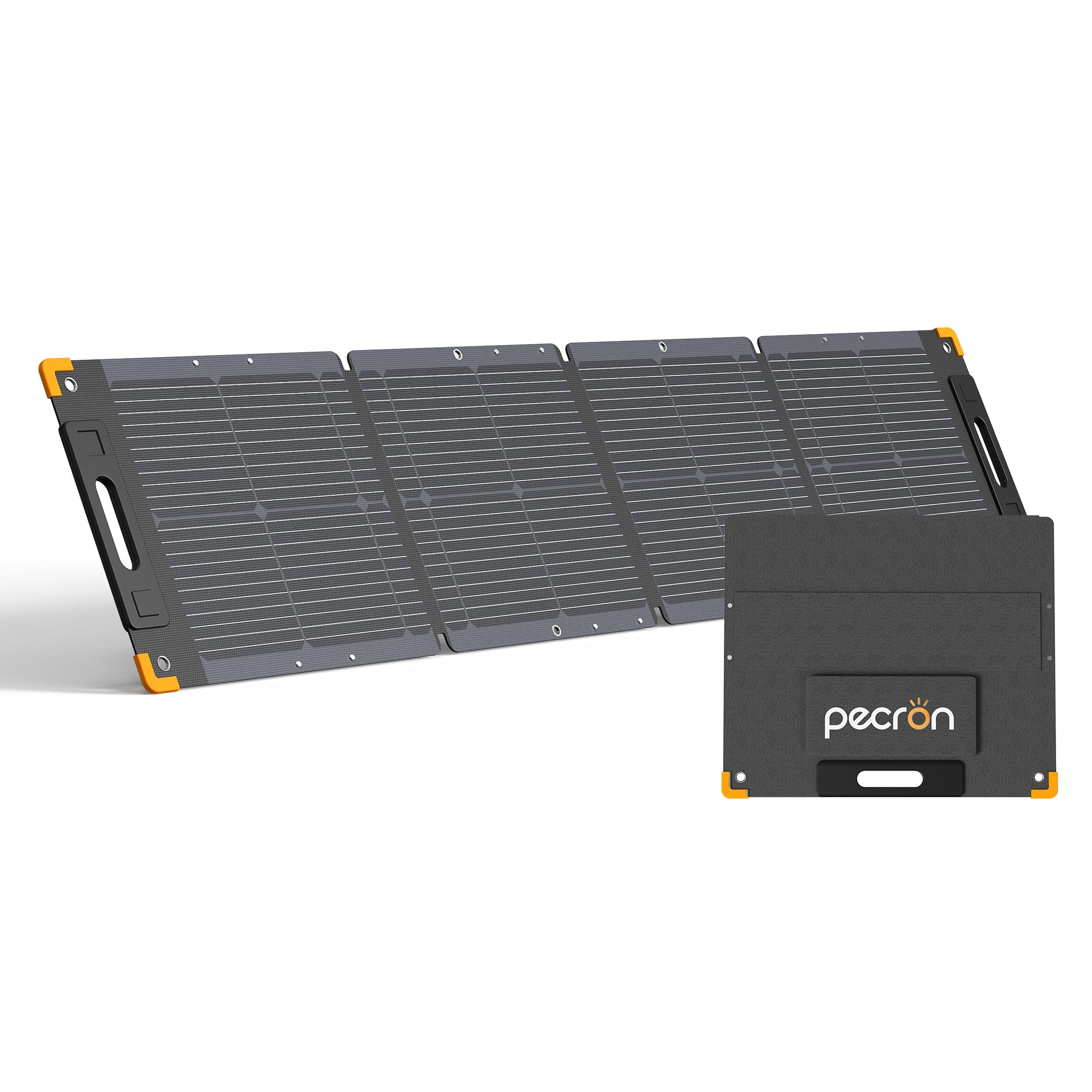 PECRON ソーラーパネル 100Ｗ 19.4V/5.4A 軽薄 折り畳み式 IP67防水防塵 ポータブル電源 充電器 単結晶 23.5%高変換率 5521ポート 太陽光発電 ソーラー充電器 急速充電 太陽光パネル 省エネ 節電 車中泊 災害用 キャンプ