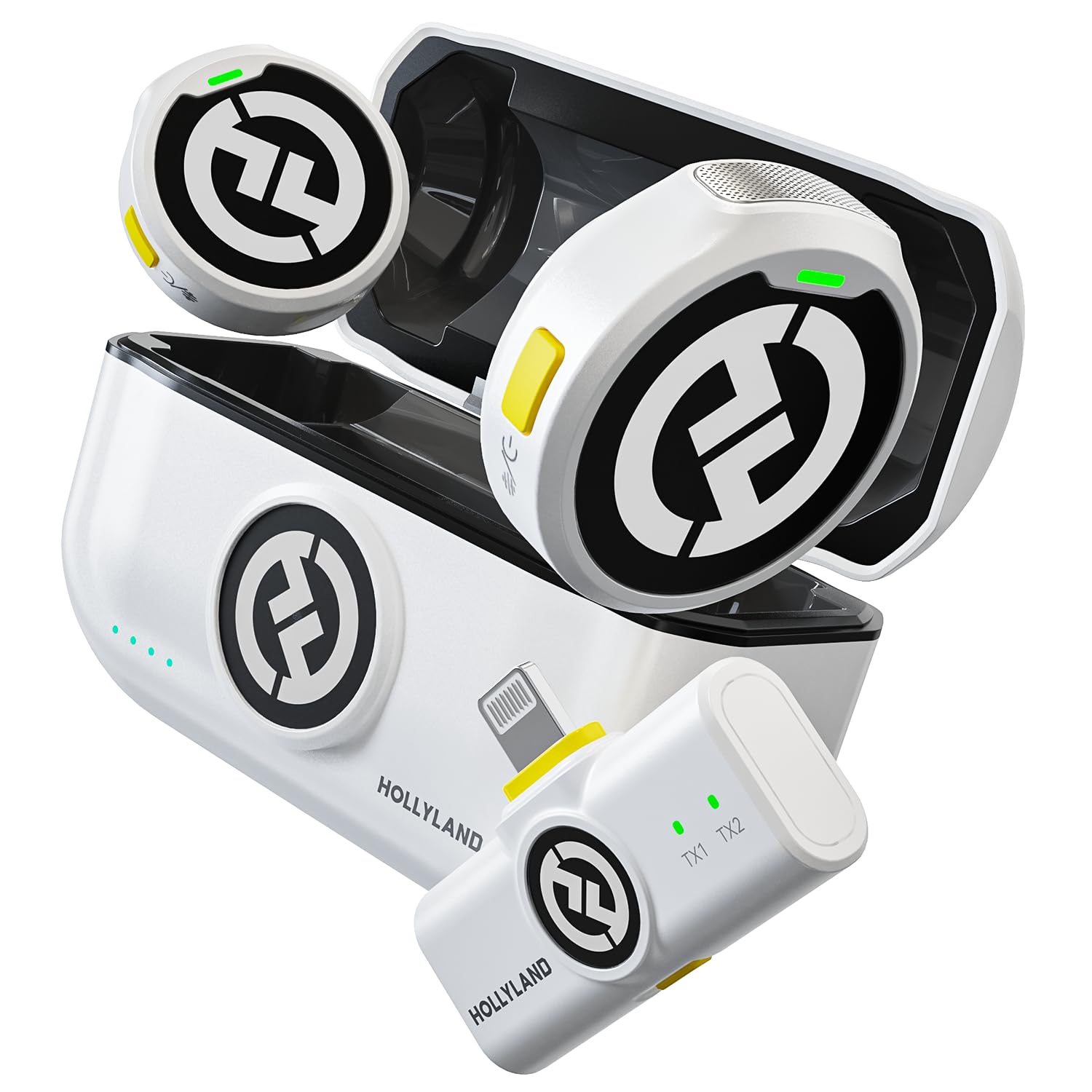 割引/Hollyland-Lark M2-ワイヤレスマイク-ノイズキャンセル機能 Hollyland Lark M2 Combo (Shine Charcoal) : TOHASEN STORE - 通販