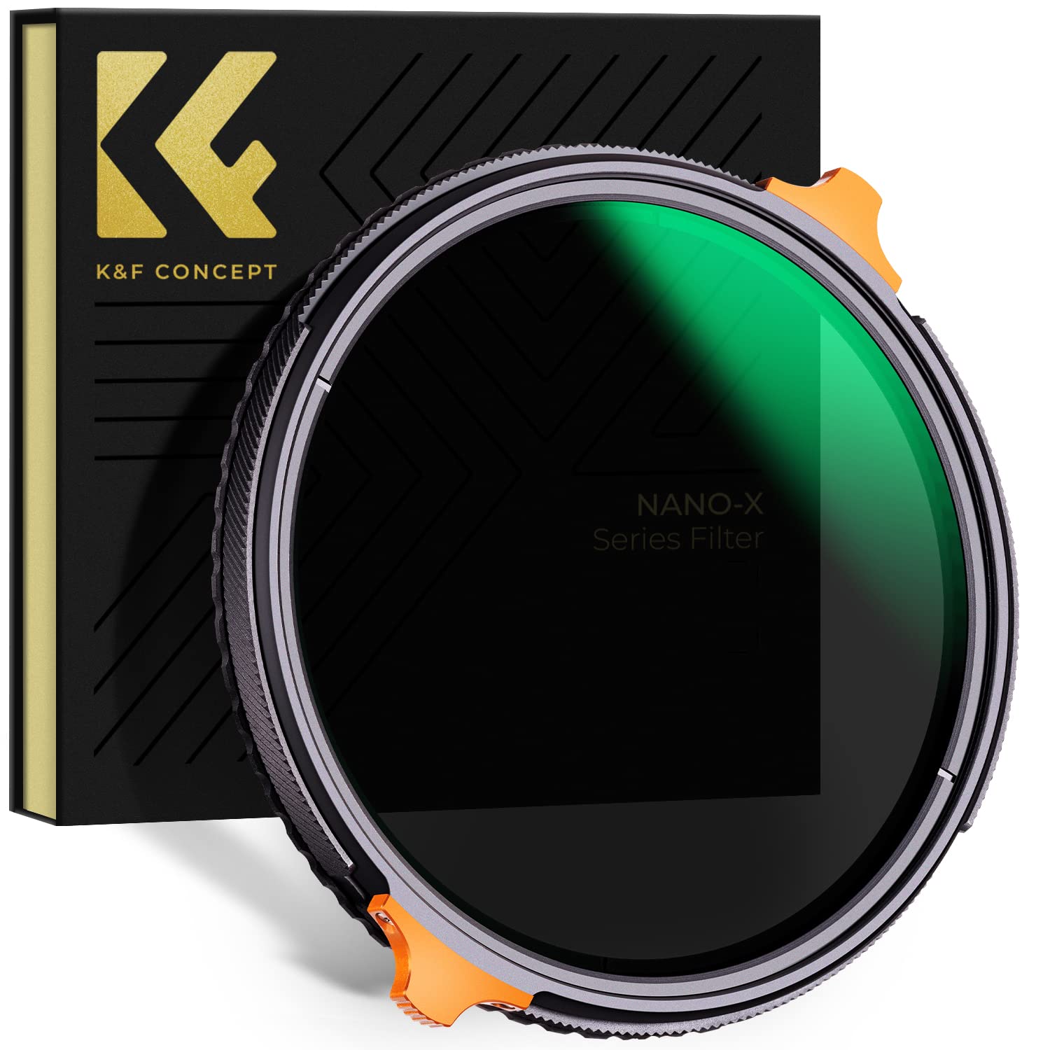 K&F Concept 46mm 可変NDフィルター ND4-64&CPLフィルター 2in1 一枚二役 多機能フィルター 両面28層ナノコーティング 防水撥油キズ防止 偏光フィルター 【メーカー直営店】|RENEW