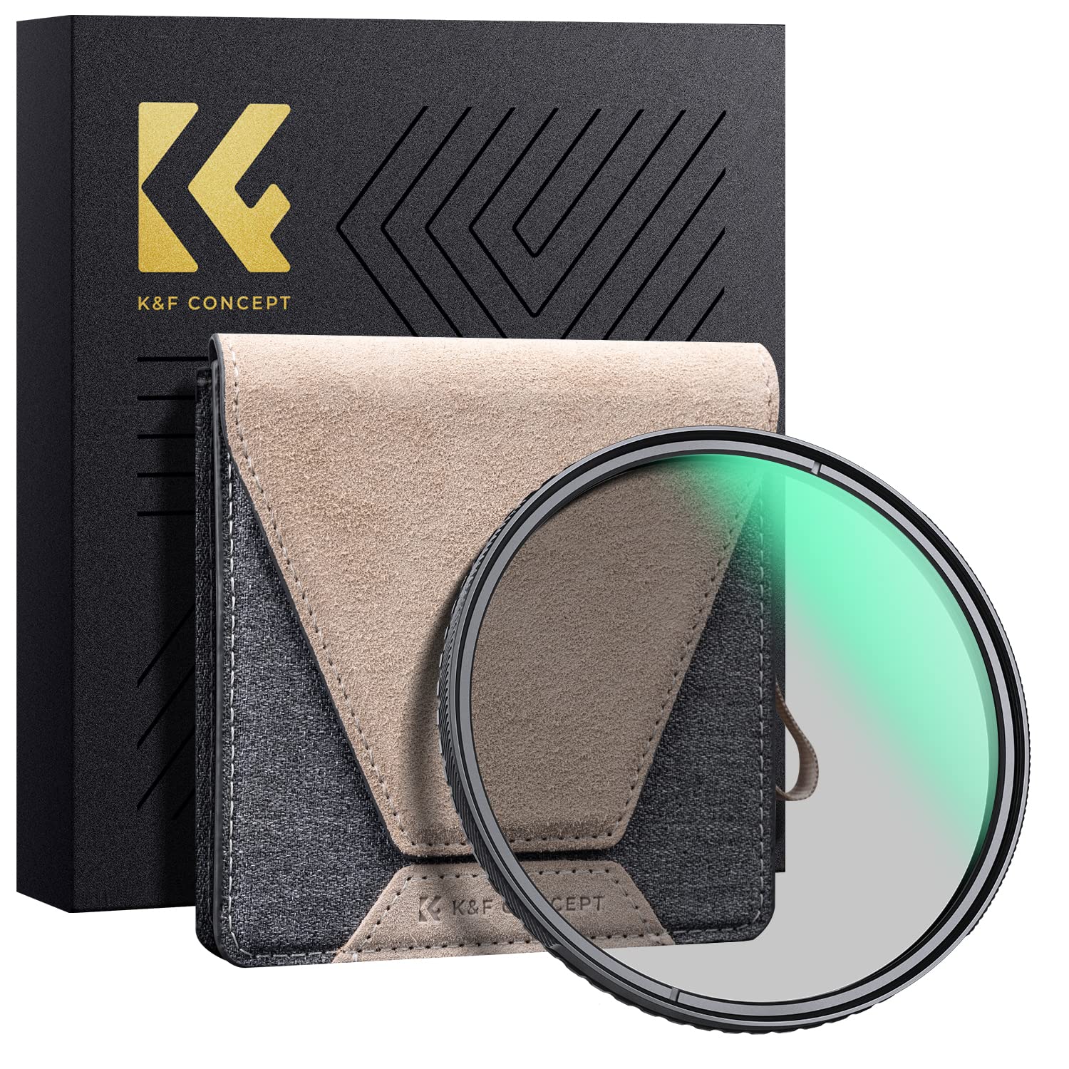 K&F CONCEPT CPLフィルター 82mm 真鍮製 HD超解像力 99.2%の偏光除去 フレアやゴースト防止 色かぶり無し 36層ナノコーティング 撥水防汚 キズ防止 超薄枠 ケラレ無し サーキュラー コントラスト 反射調整偏光フィルター（NANO｜RENEW 8,405円