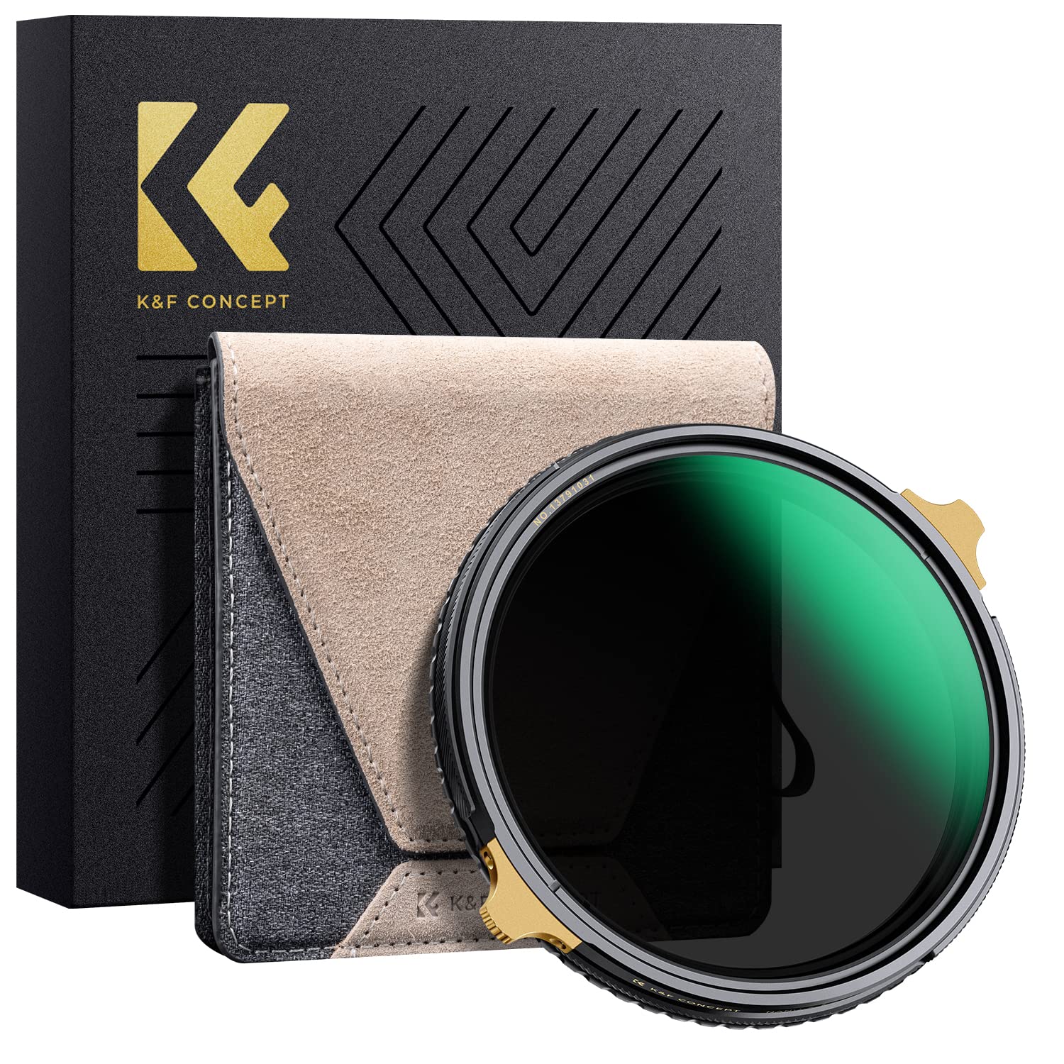 K&F Concept 58mm ND2-32&CPLフィルター 可変NDフィルター 2in1 一枚二役 多機能フィルター 真鍮製 フレアやゴースト防止 色かぶり無し 両面36層ナノコーティング 撥水防汚 キズ防止 超薄枠 ケラレ無し(NANO-X Pro|RENEW