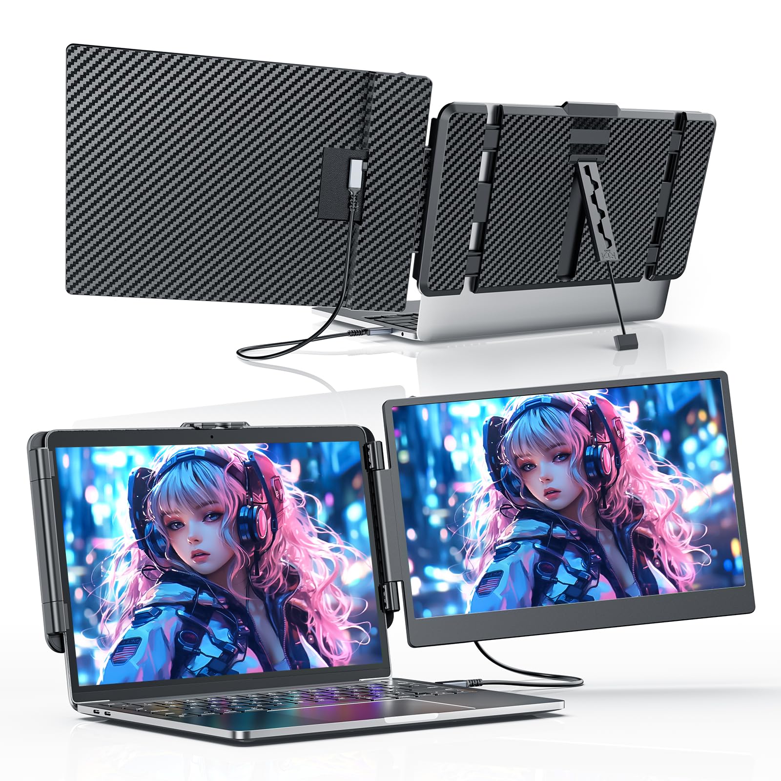 楽天市場】Alichome F3 トリプルモニター 14インチ FHD 1080P IPS