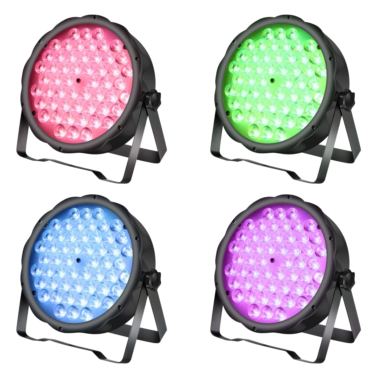 BETOPPER ステージライト 54x1.5W RGBW LED 舞台照明 多色変換 ステージ照明 DMX512 3/7CH パーティライト DJ disco light クラブライト 高輝度 音声連動 舞台/演出/結婚式/パーティー/カラオケ/バー用４