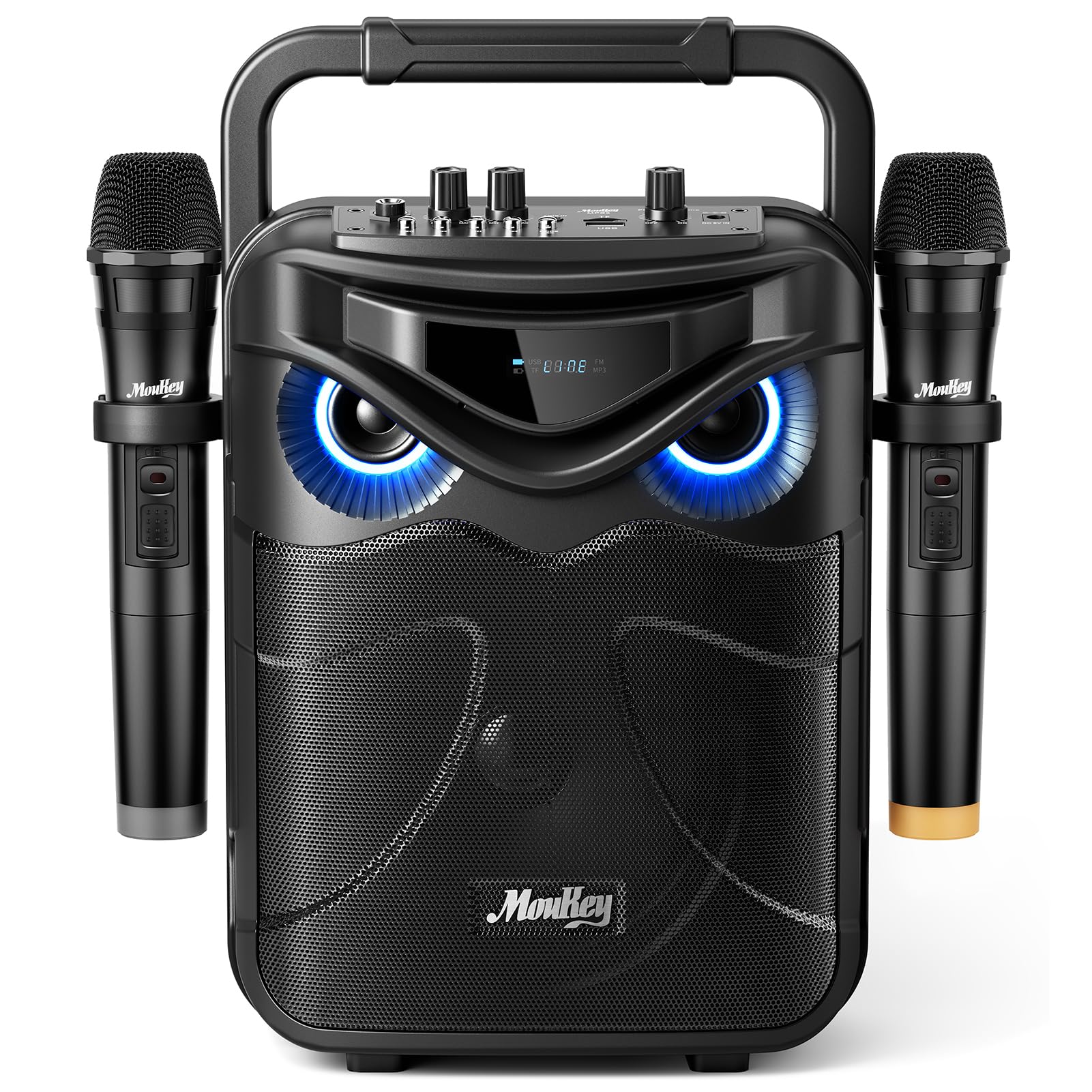 MOUKEY カラオケスピーカー　MTs210-1 MOUKEY ワイヤレスマイク スピーカーセット MTs210-1 - 中古家電製品