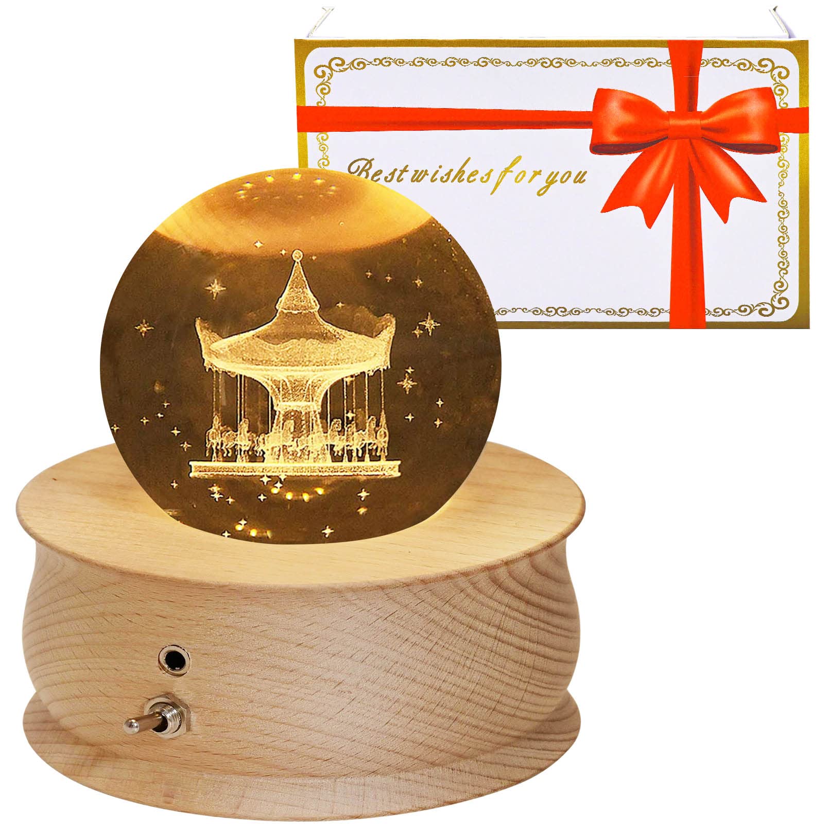 楽天市場】【2024最新正規品】オルゴール クリスタル ボール スノー