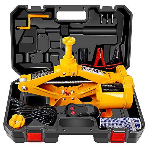 E-HEELP 電動ジャッキ 3t 車用 12V 耐荷重 3トン ジャッキアップ 自動車 タイヤ交換電動じゃっき SUV・普通自動車対応 安全警告収納ケース付き｜RENEW